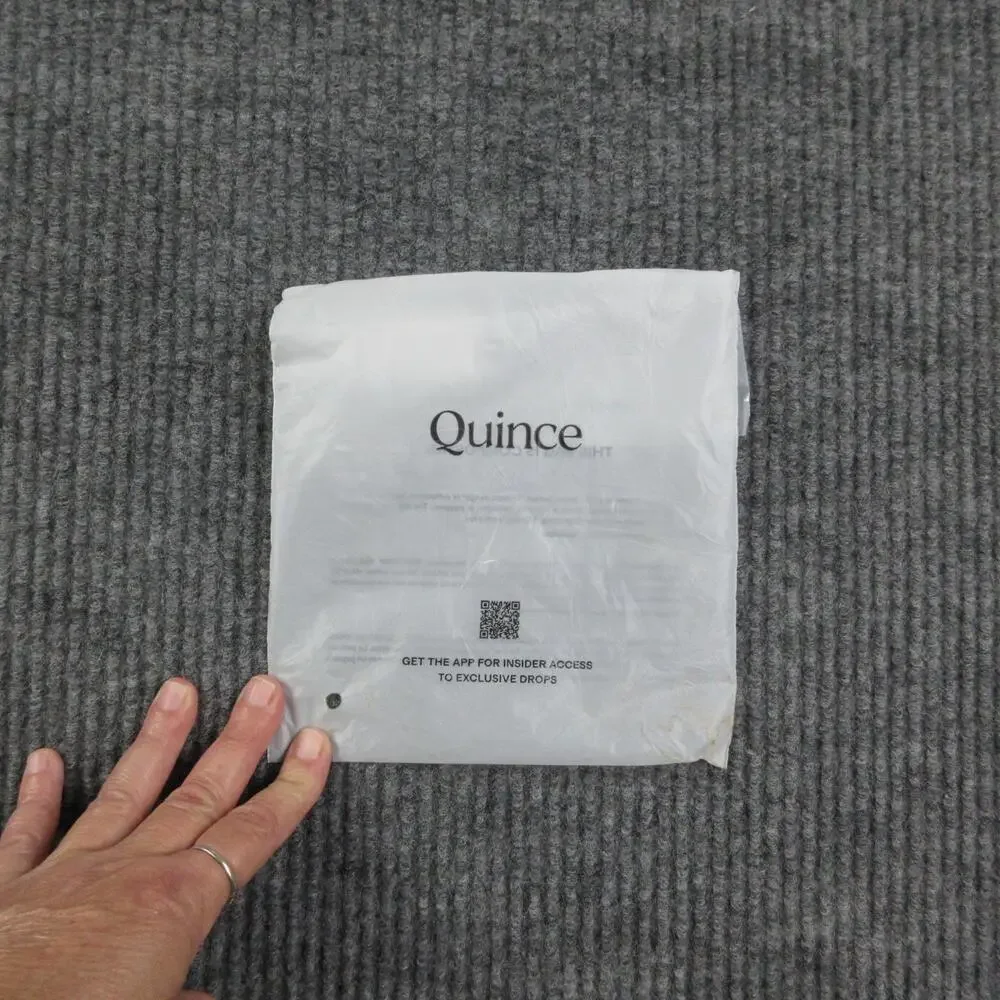 Quince Panties Womens L Black Bikini Organic Cotton Tagless 6 Pack NWOT